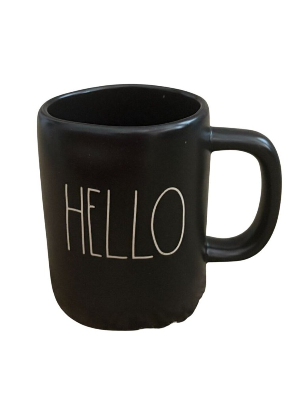 Rae Dunn 'HELLO' Artisan Collection by Magenta Matte Black  Mug 18 oz